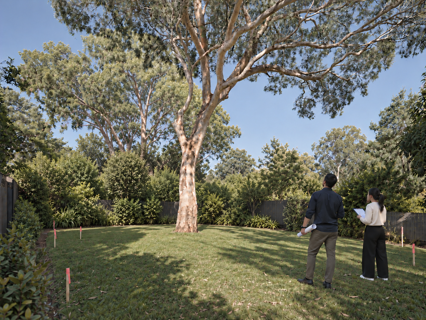 A home and its site context before a property decision